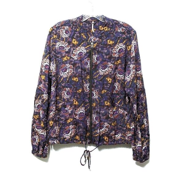FREE PEOPLE Paisley Balloon Sleeve Jacket S - Picture 2 of 10